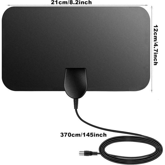 Indoor TV Aerial, Digital Smart TV  Antenna for Indoor HDTV Antenna TV Aerial, Indoor TV Aerial, Over 60+Miles Long Range Access Freeview TV Aerial- Support 4K 1080P HD/VHF/UHF Freeview Channels
