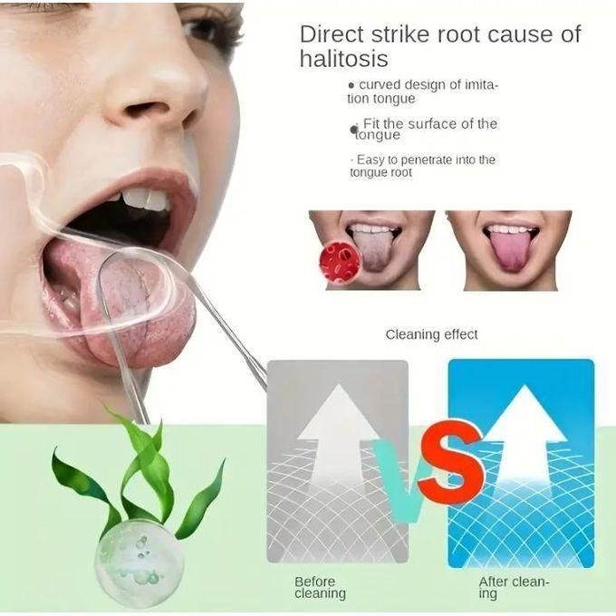 Tongue Scrapper, Stainless Steel U shaped Tongue Cleaner, Promotes Fresh Breath and Oral HealthStainless Steel Tongue Scrapers Metal U Shaped Tongue Scraper for Fresher Breath Tongue Scraper to Keep M