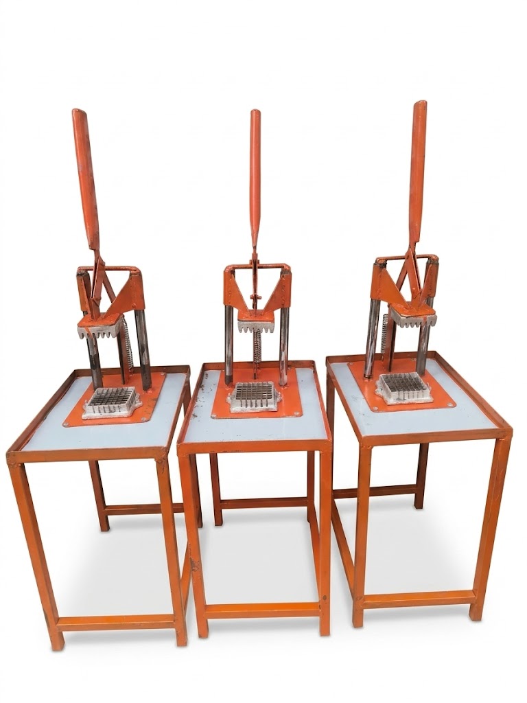 Commercial Chips Cutter – Heavy Duty Potato Cutter, Sharp stainless steel blades for fast cutting, Strong manual lever press for easy operation, Durable metal body for long-lasting use.