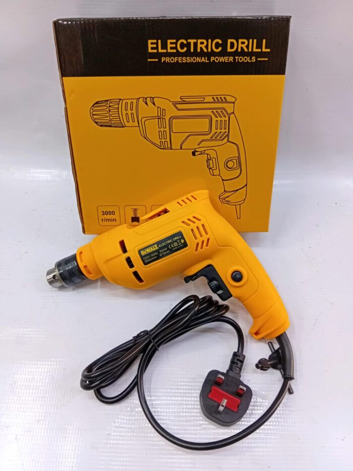 Dewalt Corded Drill - Professional-grade power tool. It delivers consistent, reliable performance for drilling through wood, metal, and masonry.