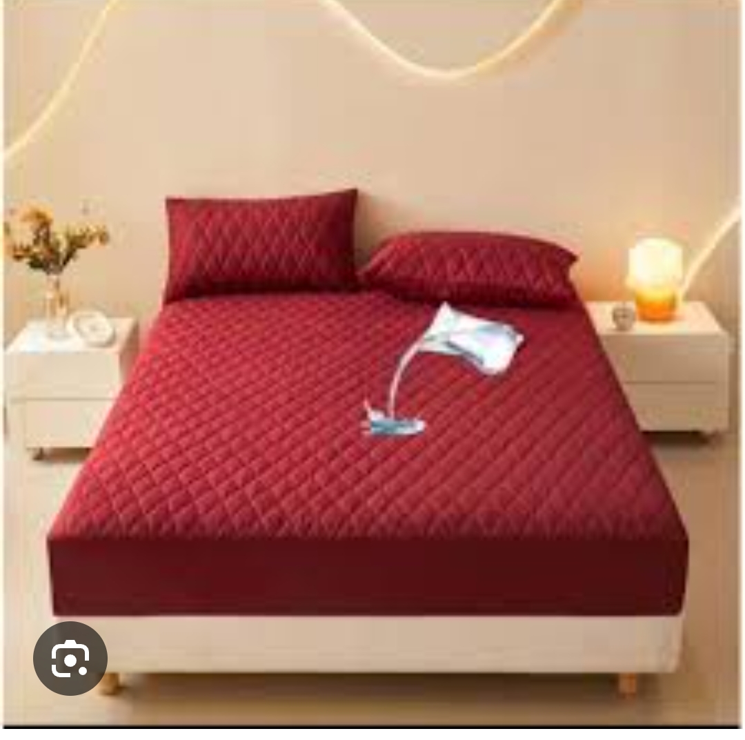6*6 Mackintosh Waterproof Mattress Protector – Elastic Fitted Bed Cover with Smooth Wrinkle-Free Surface,  Durable & Hygienic Protection