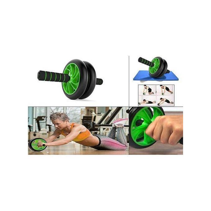 Ab Wheel Exercise Roller – Core Strength Training Fitness Equipment, Strong and durable wheel designed for intense core workouts, Non-slip handles for a firm and comfortable grip.