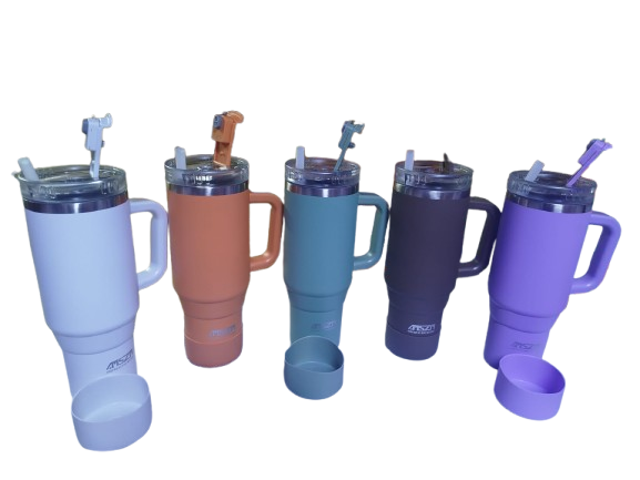 MSZN 1.2L Thermal Cup – Large Capacity Vacuum Insulated Travel Mug, Leakproof Hot & Cold Stainless Steel Flask, Double-wall vacuum insulation keeps drinks hot or cold for hours, Leakproof lid for safe