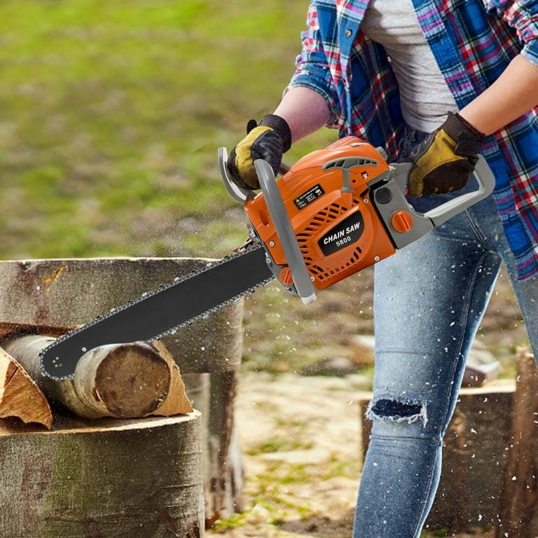 Honda 20-Inch Petrol Chainsaw - 58cc high-performance petrol engine for powerful cutting, Strong and durable chain for fast and smooth cutting, Easy pull-start system for quick ignition.