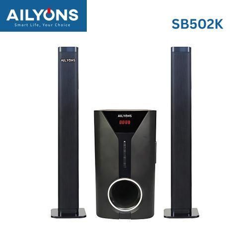 CLEARANCEOFFER AILYONS SB502K 2.1 CH Subwoofer / Sound Bar Multimedia Speaker System, BT/USB/SD/FM -