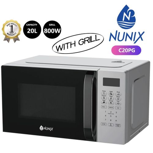 CLEARANCE OFFER Nunix Digital Microwave Oven 20L WITH GRILL