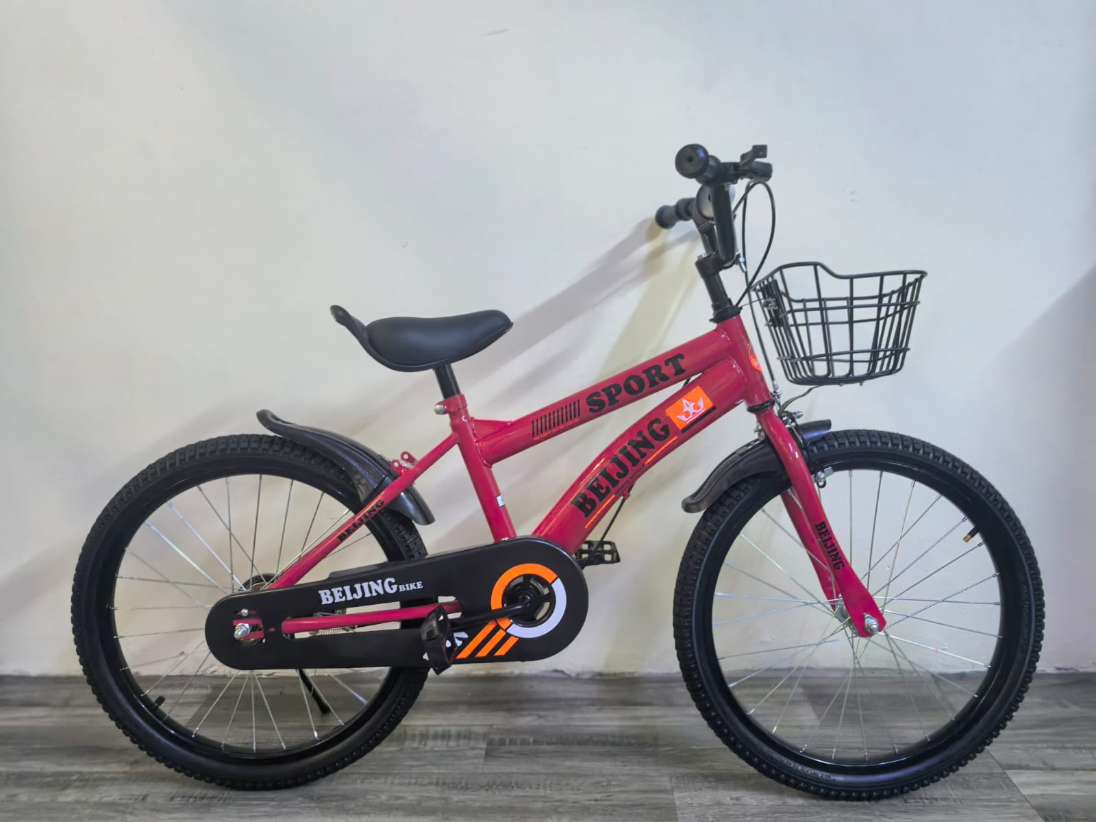 Kids Bicycle SIZE 20(8-14 years) with Front Basket – Lightweight Frame, Comfortable Seat
