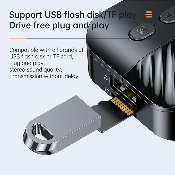 Bluetooth Adapter, Wireless Digital Display Adapter, 2-in-1 Audio Transceiver Usb/sd Transmisor / Receptor Blue tooth 5.3 Receiver Adapter 3.5mm AUX to 2RCA Stereo Converter