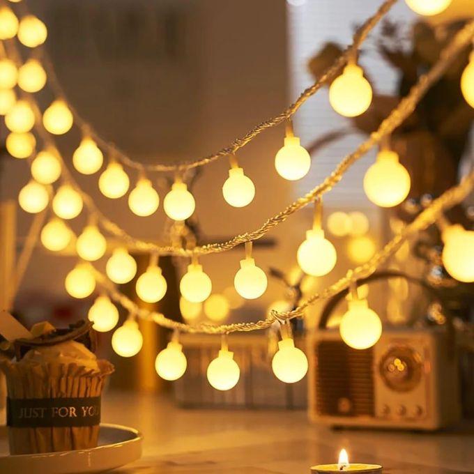 6m 40pcs LED Crystal String Light Bulbs, Indoor/Outdoor Waterproof String Lights bubble 1.7cm ball light string constantly on with flashing & , Battery power Tree Decorations Waterproof Willow Branch