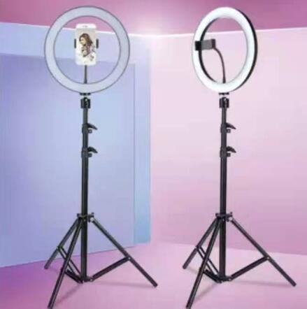 4in1 Ring Light 10 Inch +2.1M Tripod Stand For Tiktok Youtube large LED lamp 26 cm Ringlight photographic makeup selfie led lighting-Instagram live streaming long vlogging kit