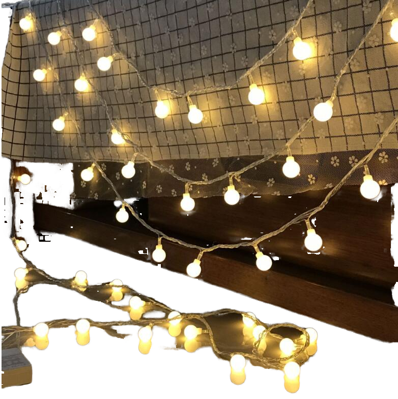6m 40pcs LED Crystal String Light Bulbs, Indoor/Outdoor Waterproof String Lights bubble 1.7cm ball light string constantly on with flashing & , Battery power Tree Decorations Waterproof Willow Branch