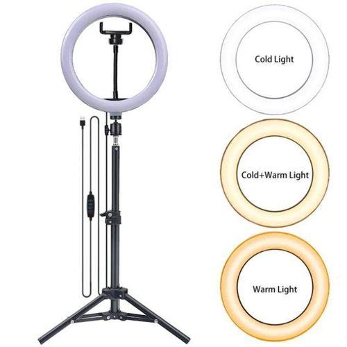 4in1 Ring Light 10 Inch +2.1M Tripod Stand For Tiktok Youtube large LED lamp 26 cm Ringlight photographic makeup selfie led lighting-Instagram live streaming long vlogging kit