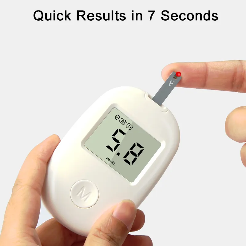 Blood Glucose Monitoring Kit –Glucometer+ 50 Test Strips + 50 Lancet & Lancing Device- Accurate for Instant Results Daily Diabetes Control, Fast Results Monitor