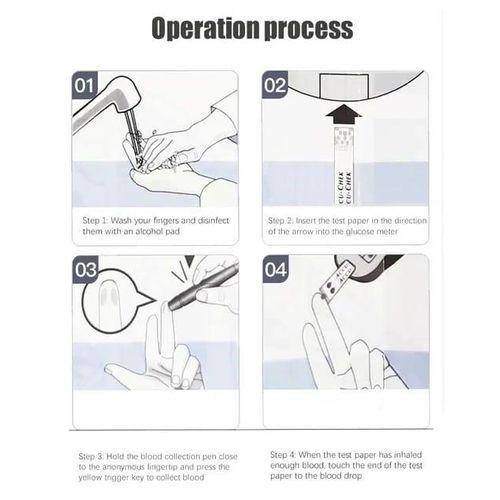 50pcs Glucometer strips+ 50pcs Lancets