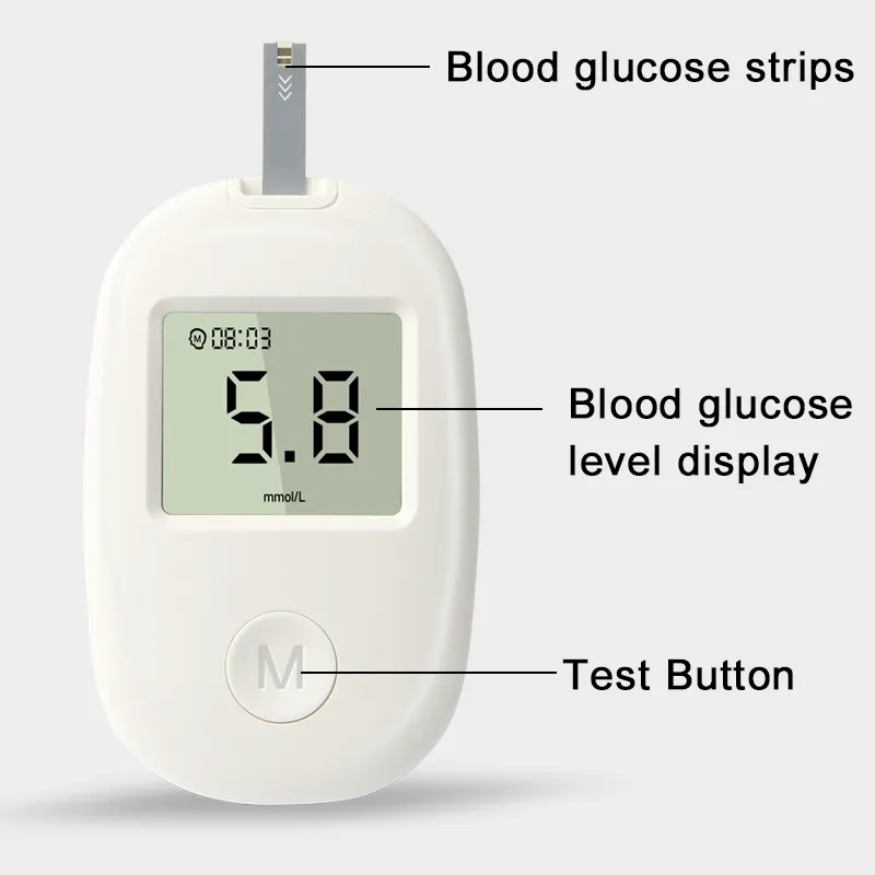 Blood Glucose Monitoring Kit –Glucometer+ 50 Test Strips + 50 Lancet & Lancing Device- Accurate for Instant Results Daily Diabetes Control, Fast Results Monitor