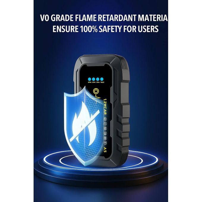 Car Battery Jump Starter, 3000A Peak Car Jumper Starter Battery Pack with Power Bank, LED Light, SOS Light, LED display, Compass, Jumper Cables for Up for Car, Trucks, SUVs, Motorcycle, Bike, Balloon