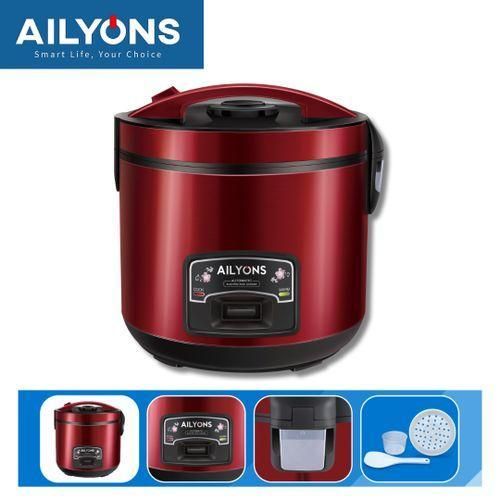 Ailyons 2.2L Multifunctional Rice Cooker 900W – 3-in-1 Electric Cooker | Rice, Steam & Warm Food Cooker for Home Kitchen