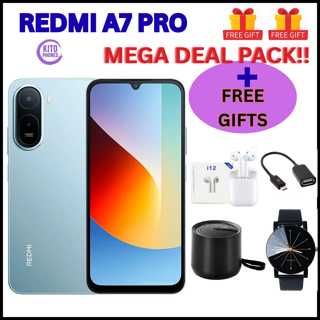 !!BRAND NEW XIAOMI REDMI A7 PRO, 4GB RAM + 64GB ROM STORAGE, 6.9" SCREEN SIZE 13MP CAMERA+8MP SELFIE 6000mAh BATTERY, ANDROID 16, IPS LCD, 120Hz, Unisoc T7250,