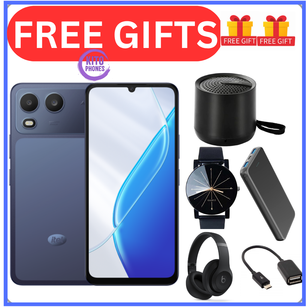 !!BRAND NEW ITEL A200 128GB ROM+8GB(3+5GB) EXTENDED RAM 6.75" Dual SIM 4G Network 13MP Camera+ 5MP SELFIE 15W Charging 5000mAh Battery Android 15 Fingerprint Unlock Smart Phones