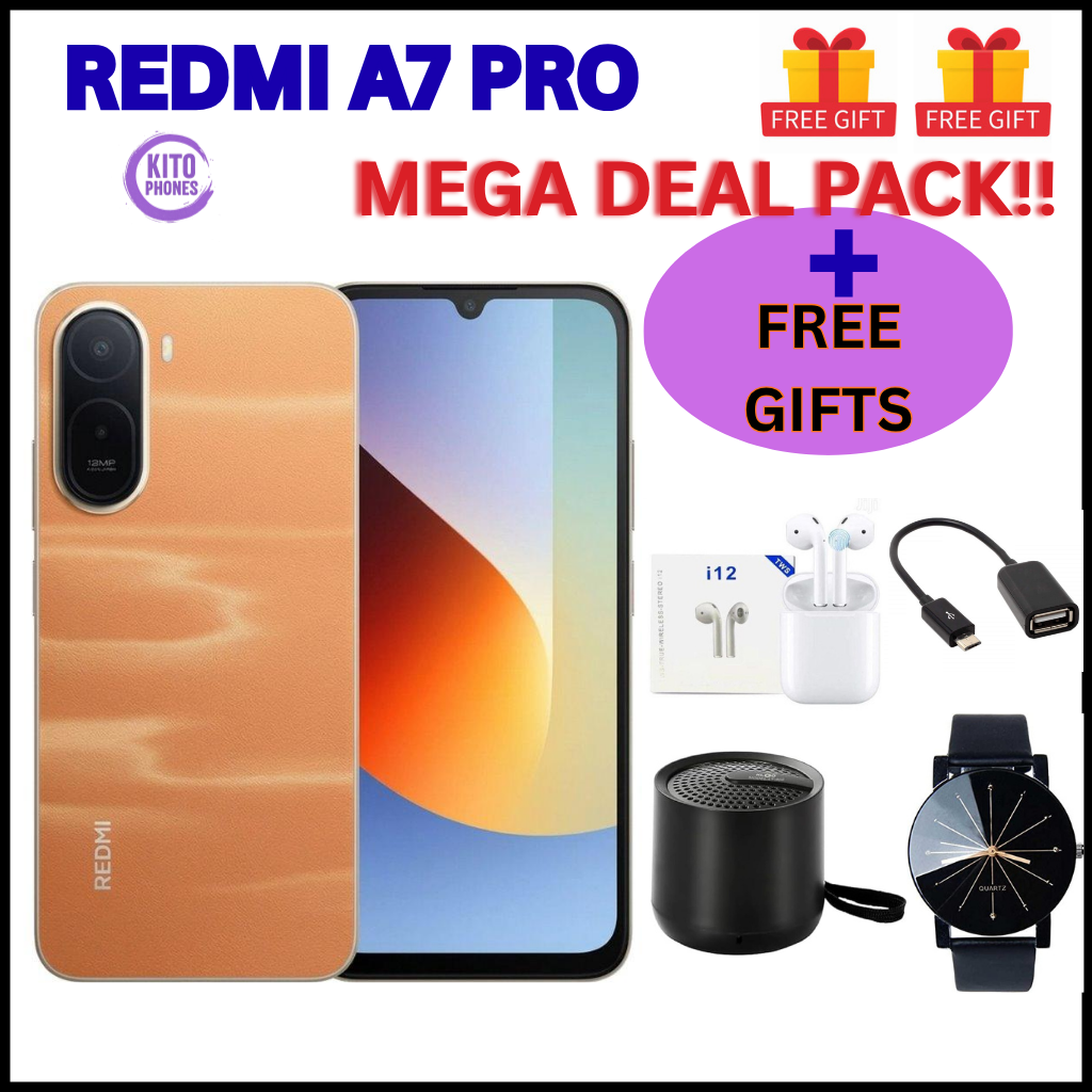 !!BRAND NEW XIAOMI REDMI A7 PRO, 4GB RAM + 64GB ROM STORAGE, 6.9" SCREEN SIZE 13MP CAMERA+8MP SELFIE 6000mAh BATTERY, ANDROID 16, IPS LCD, 120Hz, Unisoc T7250,