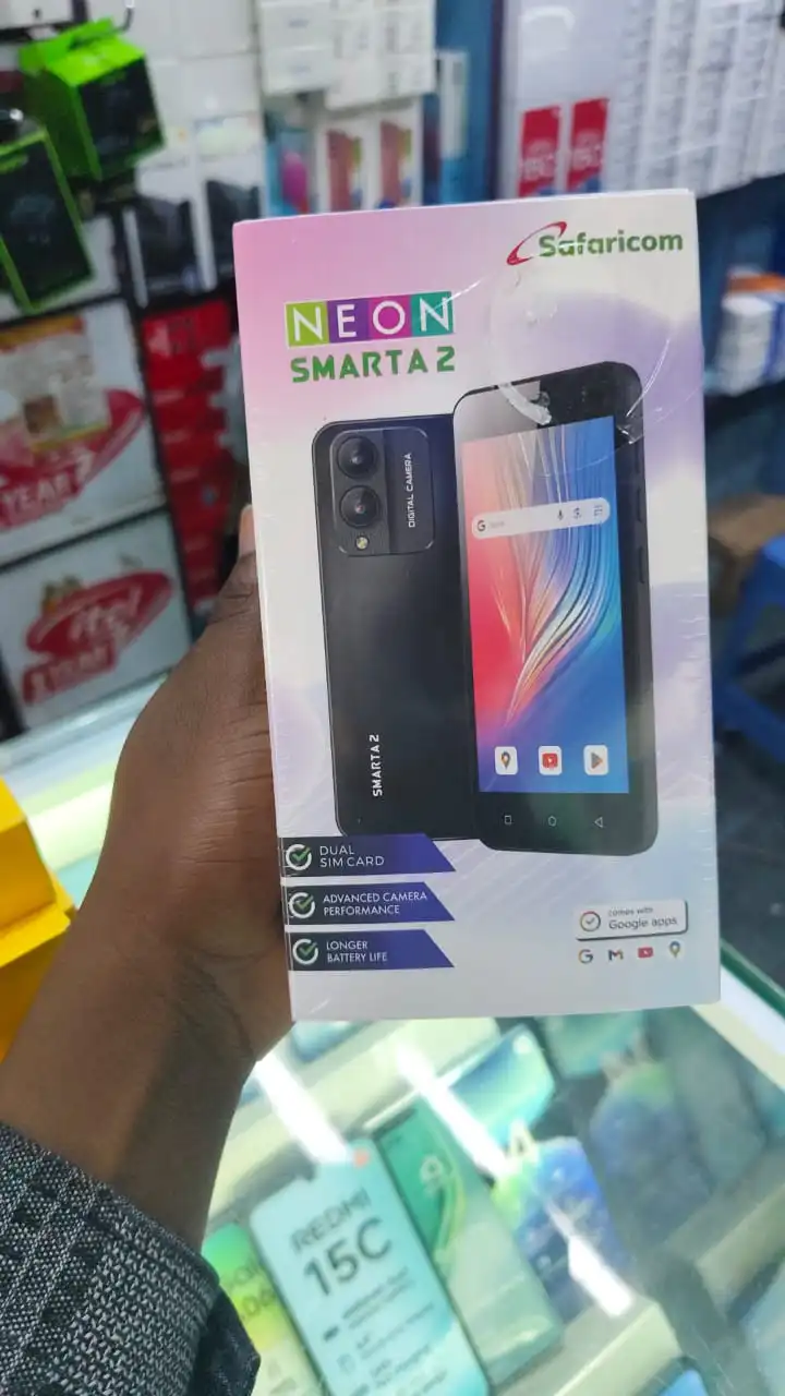[BRAND NEW !!] SAFARICOM Neon Smarta 2 - (2+2)GB RAM - 32GB ROM 5.0inch display - Dual SIM 5.0inch display 8MP rear camera 2.0 selfie 3500 mAh battery octacore smartphones +FREE GIFTS JUST FOR YOU