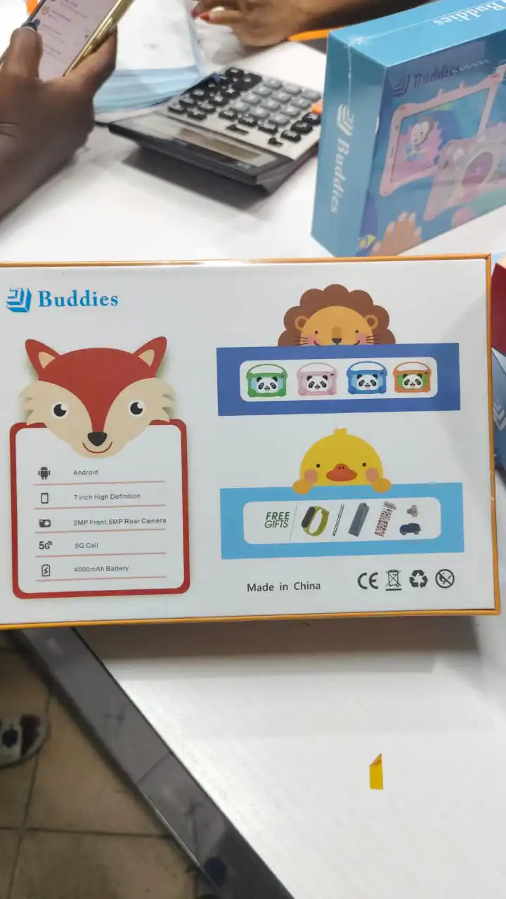 {NEW ARRIVALS!!} BUDDIES KIDS 8 STUDY 5G WIFI TABLETS RAM 8GB,ROM 256GB With BOTH SIM CARD SLOT AND MEMORY CARD SLOT+FREE GIFTS(SPEAKER+HEADPHONES+FLASH DISK)