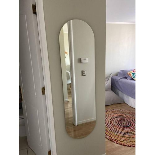 Peel and Stick Unbreakable Full-Length Wall Flexible Mirror 40x120cm peel and stick mirror – Shatterproof Decorative Mirror for Home & Gym Use Half Length Available in Oval Rectangle and Semi Oval   .