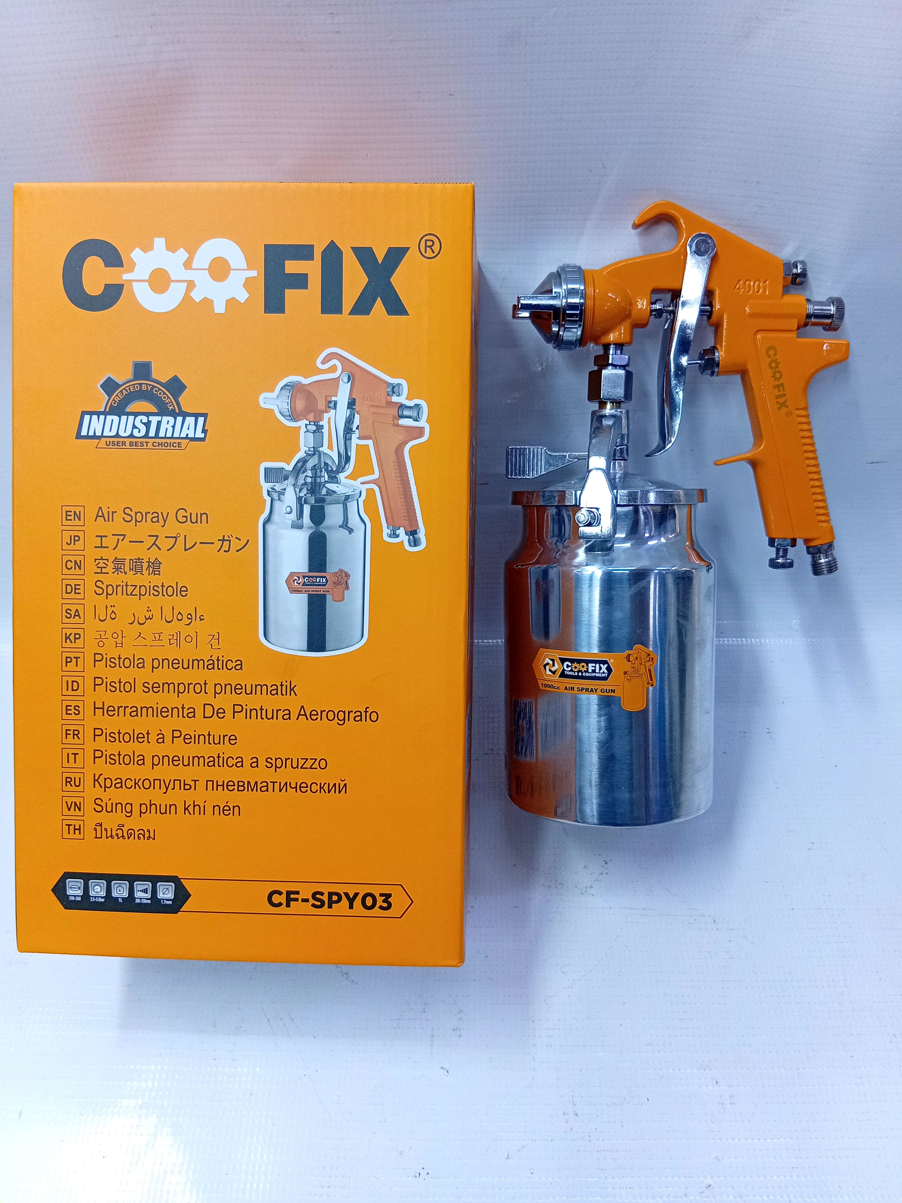 Coofix Electric Spray Gun – High Pressure Paint Sprayer Machine | Portable Cordless Paint Gun for Walls, Furniture, Fence & Home DIY Painting