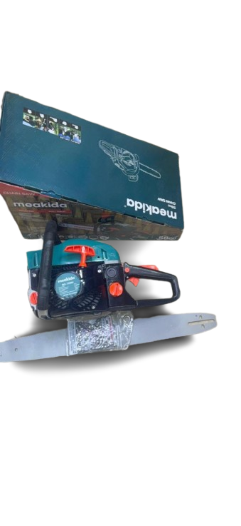 Meakida Chainsaw – Heavy Duty Gasoline/Electric Power Chainsaw for Wood Cutting, Forestry & Farm Use