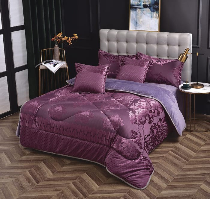 Silk Duvet Bedding Set 6x7 – 4PCS  Set , 1 Luxury Silk Duvet,1 Bedsheet & 2 Pillowcases, Soft Cooling Bed Linen Set