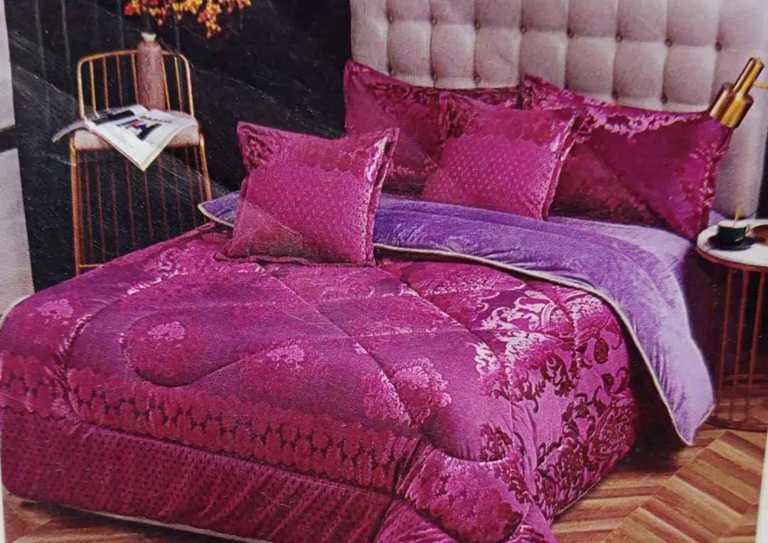Silk Duvet Bedding Set 6x7 – 4PCS  Set , 1 Luxury Silk Duvet,1 Bedsheet & 2 Pillowcases, Soft Cooling Bed Linen Set