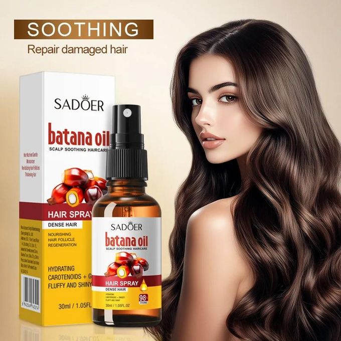 SADOER Y100% Pure Batana Oil Spray Traction Alopecia Batana Hair Growth Oil Anti Hair Break Hair Treatment Hair Mask Hair Loss Treatment Hair Regrowth Spray Prevents Hair Loss Hair Care Products