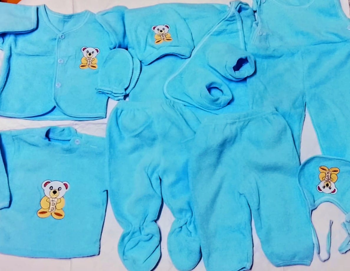 Baby 11 Piece Receiving Set white with prints- Girl theme New Born Baby-PINK PRINTS Receiving Set   Dressing your little one has never been so easy, get this all in one set baby wear and enjoy the com