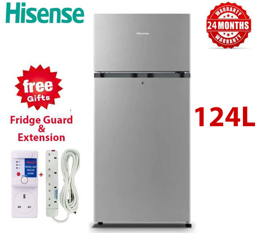Hisense Fridge 124 Liters Single Door 124 L Fridge 124ltr Refrigerator 124L Fridge - Silver (2YRs WRTY).