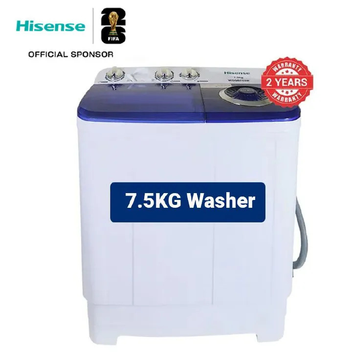 [ ONLY TODAY OFFER! ] Hisense 7.5kg Twin Tub Washing Machine+2 YEARS WARRANTY