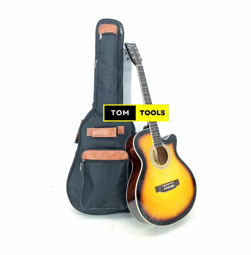 Generic 40 Inch Ibanez Acoustic Guitar with Padded Gig Bag