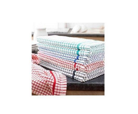100% Checkered Cotton Kitchen Towels – Durable, Absorbent, Multi-Purpose Dish Cloths for Cleaning, Drying, and Kitchen Use, Soft and Reusable for Everyday Use