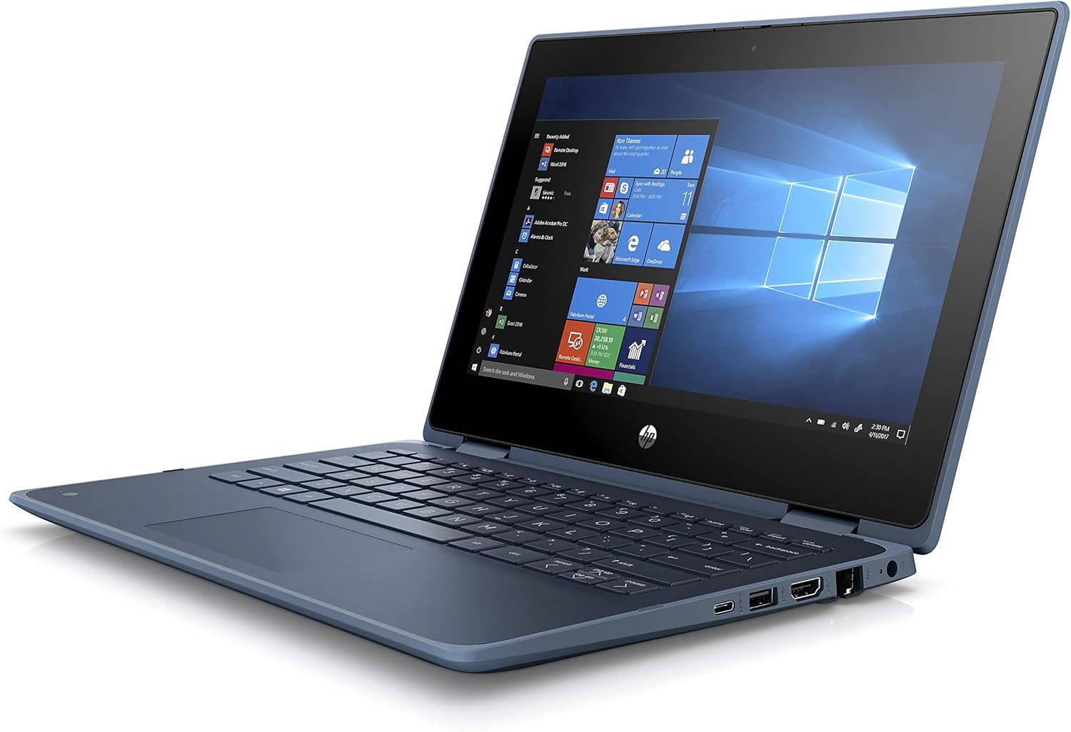 Refurbished HP ProBook x360 11 G5 EE, 9th generation 8GB RAM 128GB, Intel Pentium Silver 11.6 inches Touchscreen windows 11 pro, HDMI, Camera, WIFI, 2 in 1 Laptop Blue +Bag