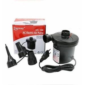 AC Electric Air Pump, Air Mattress Portable Pump for Inflatables Pool Floats, Blow Up Pool Raft Bed Boat Toy, Inflator Deflator with 3 Nozzles