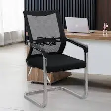 Executive Secretarial Office Chair Ergonomic Mid Back Swivel Chair Adjustable Height Padded Seat Cushion Lumbar Support Smooth Mobility Wheels Comfortable Office Chair for Home Office Reception and Wo