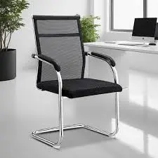 Executive Secretarial Office Chair Ergonomic Mid Back Swivel Chair Adjustable Height Padded Seat Cushion Lumbar Support Smooth Mobility Wheels Comfortable Office Chair for Home Office Reception and Wo