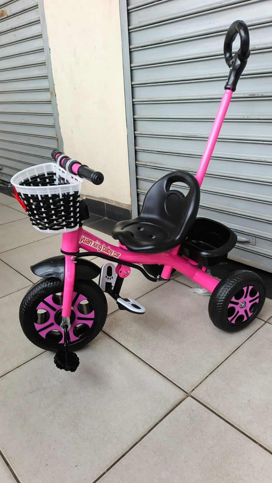 HappyRide Kids Tricycle with Pusher Safe & Fun Toddler Trike for Ages 1 to 4 Years