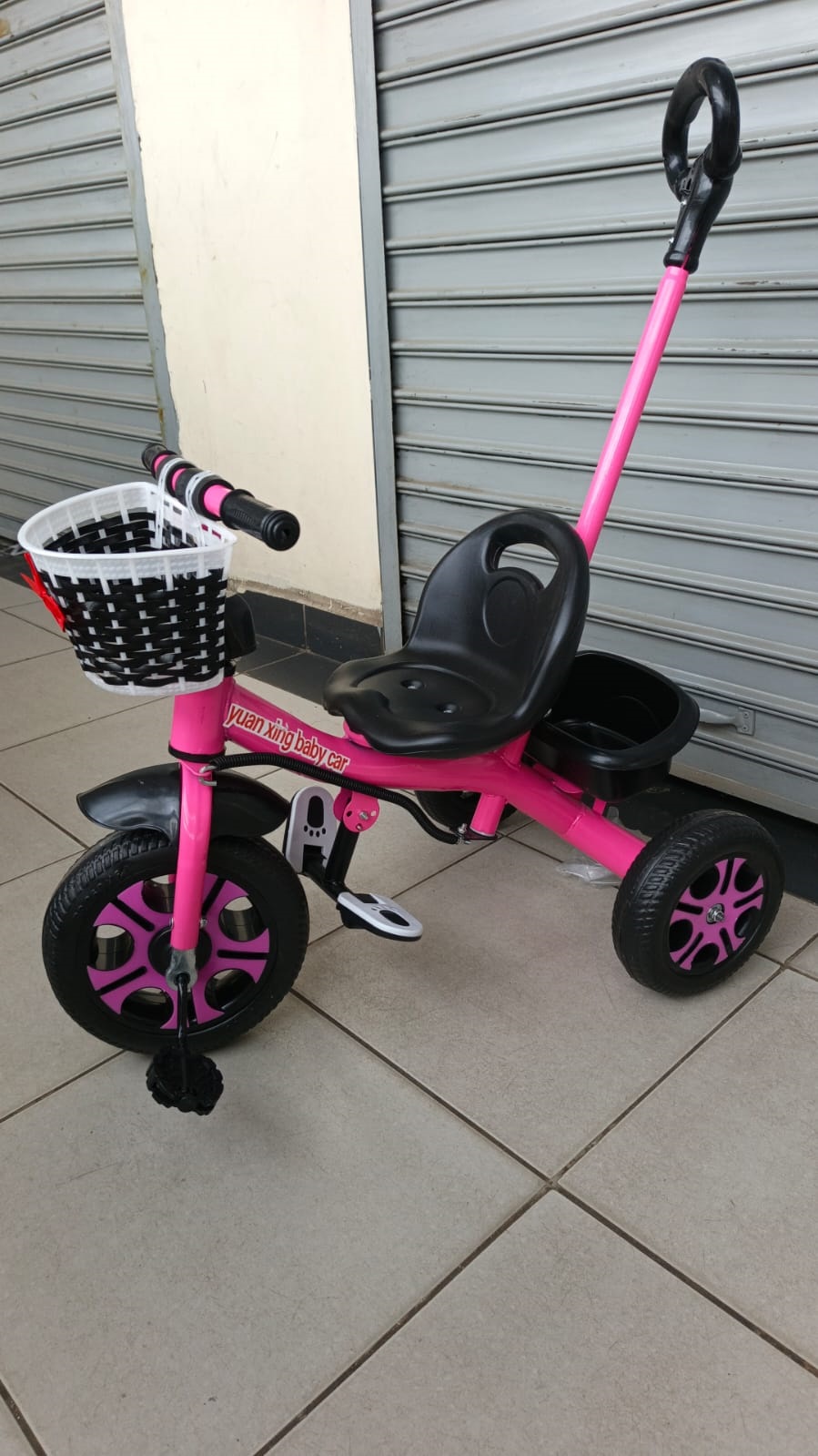 HappyRide Kids Tricycle with Pusher Safe & Fun Toddler Trike for Ages 1 to 4 Years