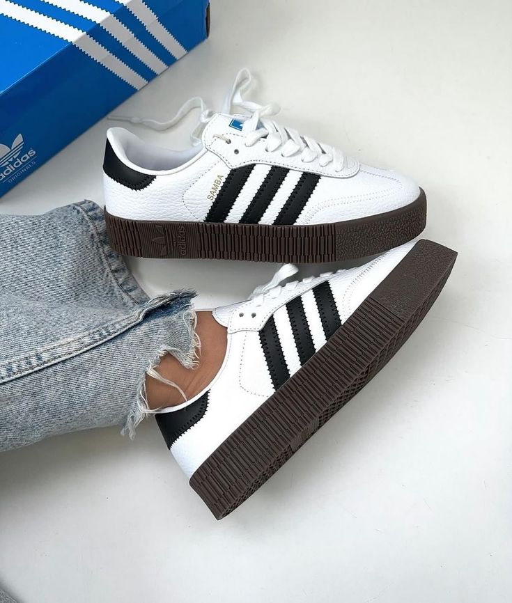 🔥 On Offer 🔥"Double Sole Adidas Samba – Elevated Street Style in Cloud White (Cream White/Gold Metalli(best shop for Adidas, Jordan, air force, air max) ( generic)