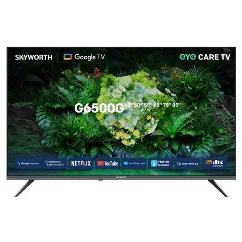 Skyworth 43G6500G 43 Inch 4K UHD Smart Android TV Frameless | Google TV, WiFi, Netflix, YouTube, Chromecast, Google Assistant, Dolby Audio LED TV Kenya