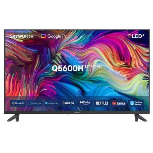 Skyworth 43 Inch QLED Smart Google TV 4K UHD Frameless Display | WiFi, Netflix, YouTube, Chromecast, Google Assistant, HDR Dolby Audio LED TV Kenya