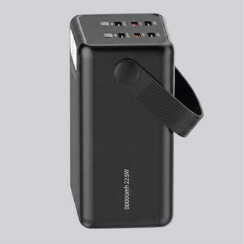 Amaya PowerBox 50000mAh Power Bank 22.5W Fast Charging Portable Charger Built-in Cables USB-C LED Display High Capacity Powerbank for Phones Tablets Travel Backup Battery