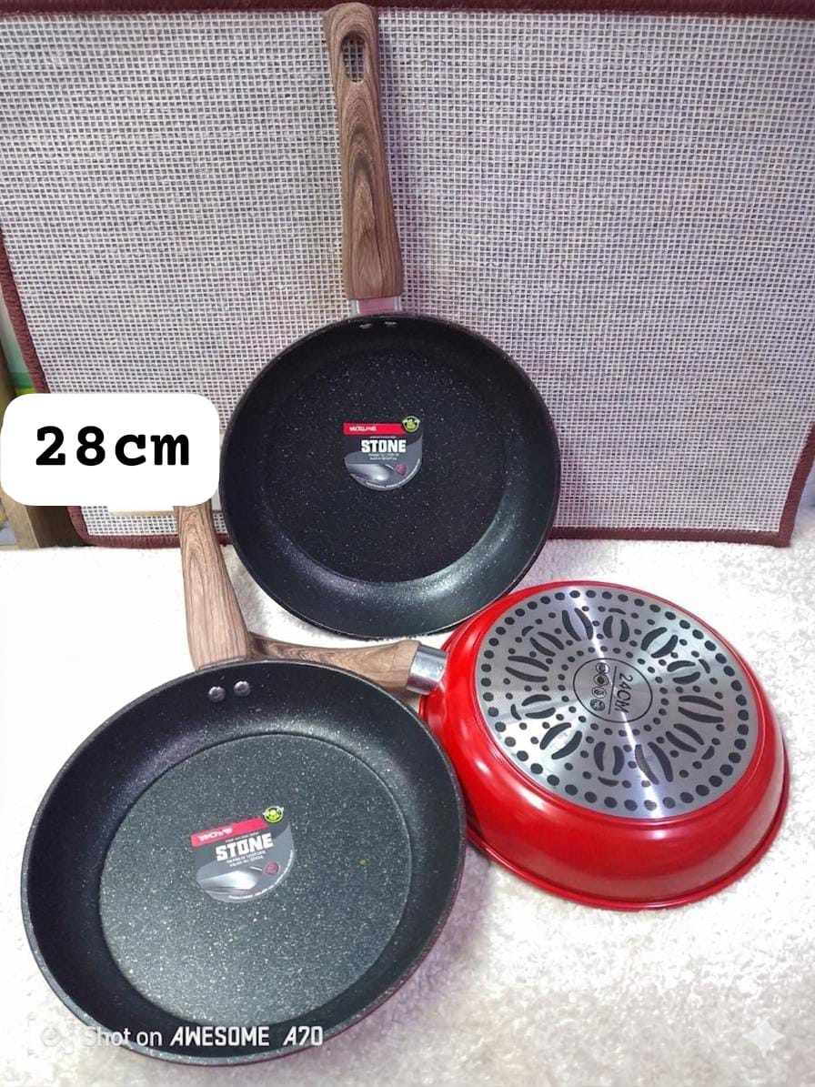 Stone 28cm Heavy Duty Non Stick Granite Deep Fry Pan  Enhance your cooking and dining experience with our  Non-Stick Pan. With its non-stick surface, this tawa ensures that your food doesn't stick to