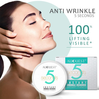 AUQUEST 5 Seconds Instant Wrinkle Remover, a topical cream designed to temporarily reduce the appearance of fine lines, wrinkles, and eye puffiness.Suitable for use on various areas including eye bags