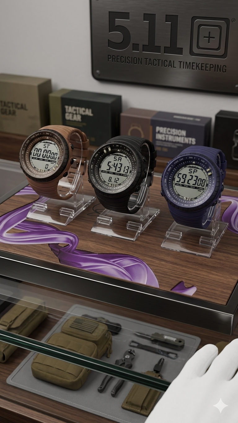 5.11 Tactical DIGITAL MENS WOMEN WRISTWATCH WATERPROOF SPORT WATCH ANALOG WATCH Waterproof design suitable for various sports activities.Features include a durable resin strap and scratch-resistant .